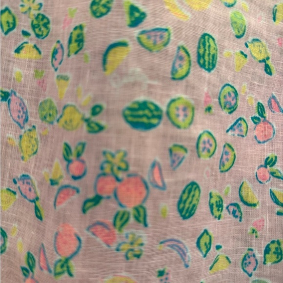 Lilly Pulitzer Pink and Green Floral Blouse - Picture 6 of 6